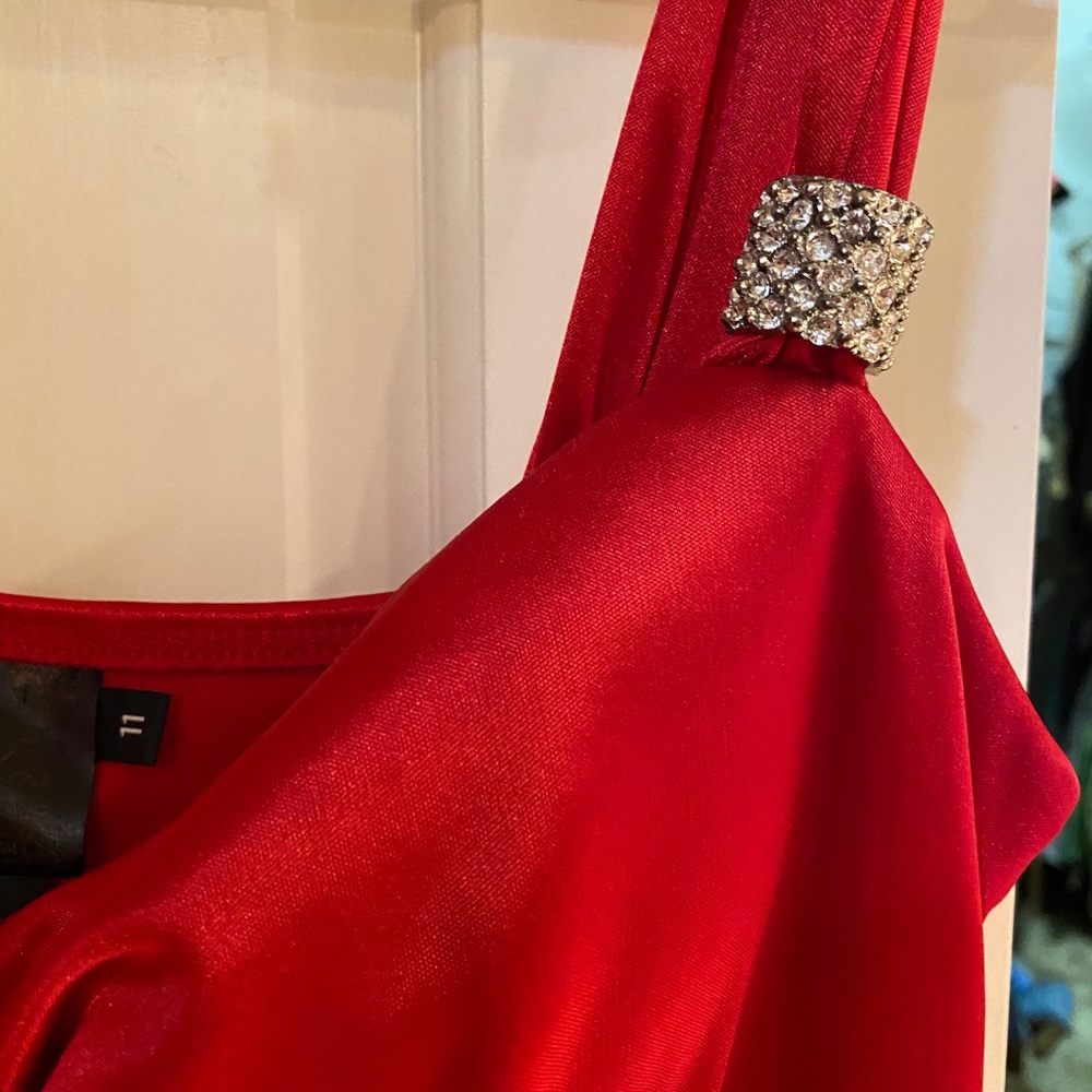 Red Mini Dress - Picture 3 of 6